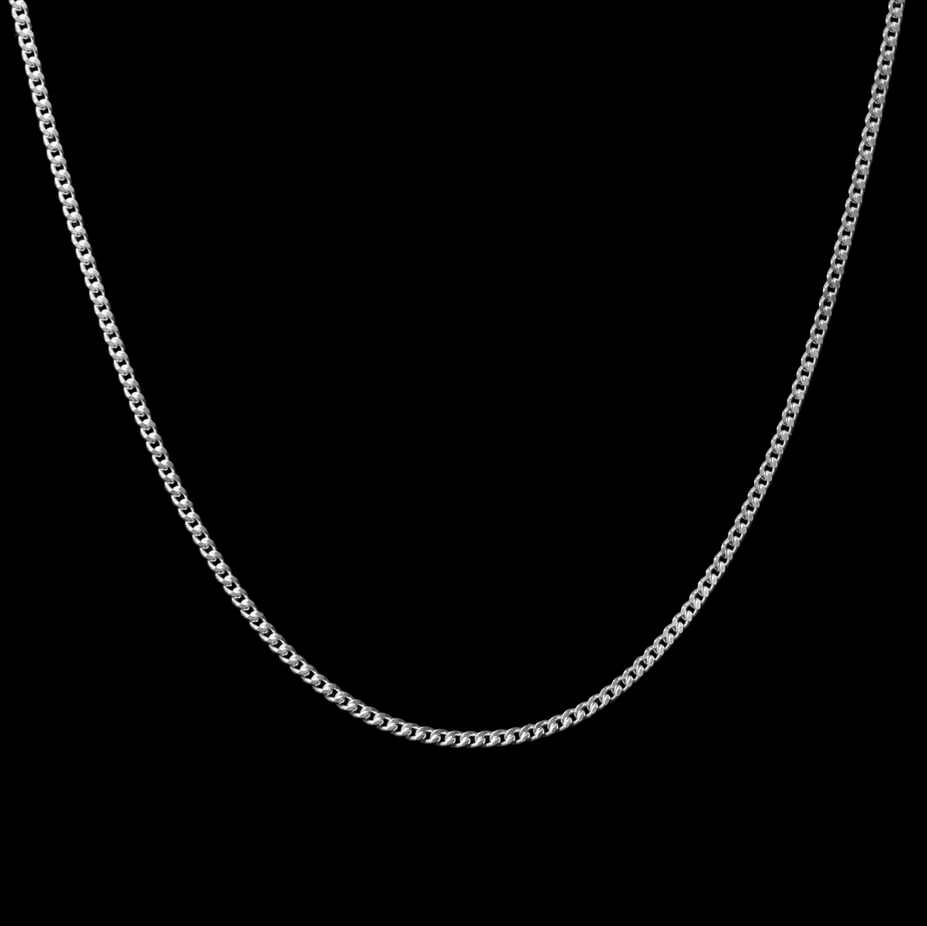 Cadena Cubana fina - Plata 925