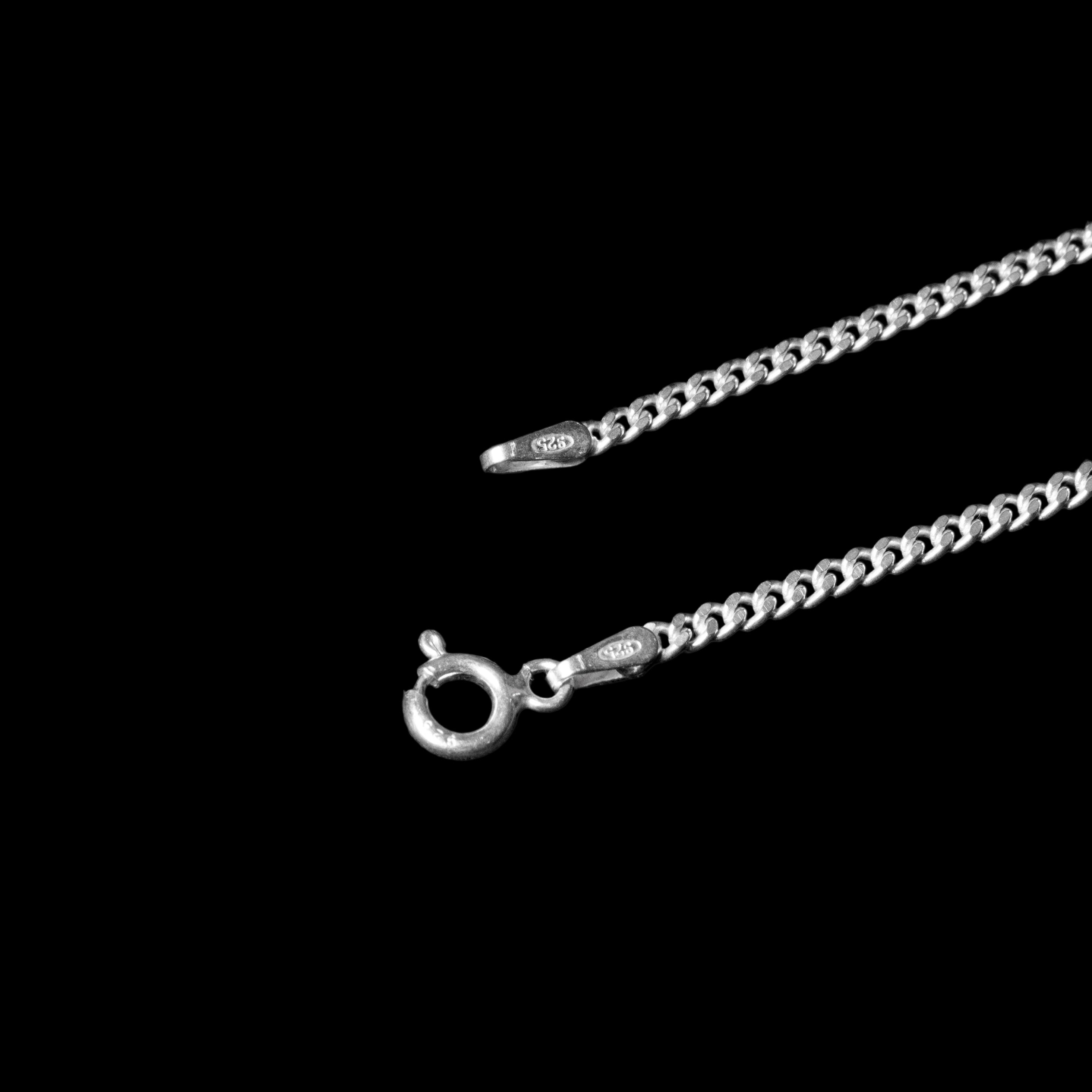 Cadena Cubana fina - Plata 925