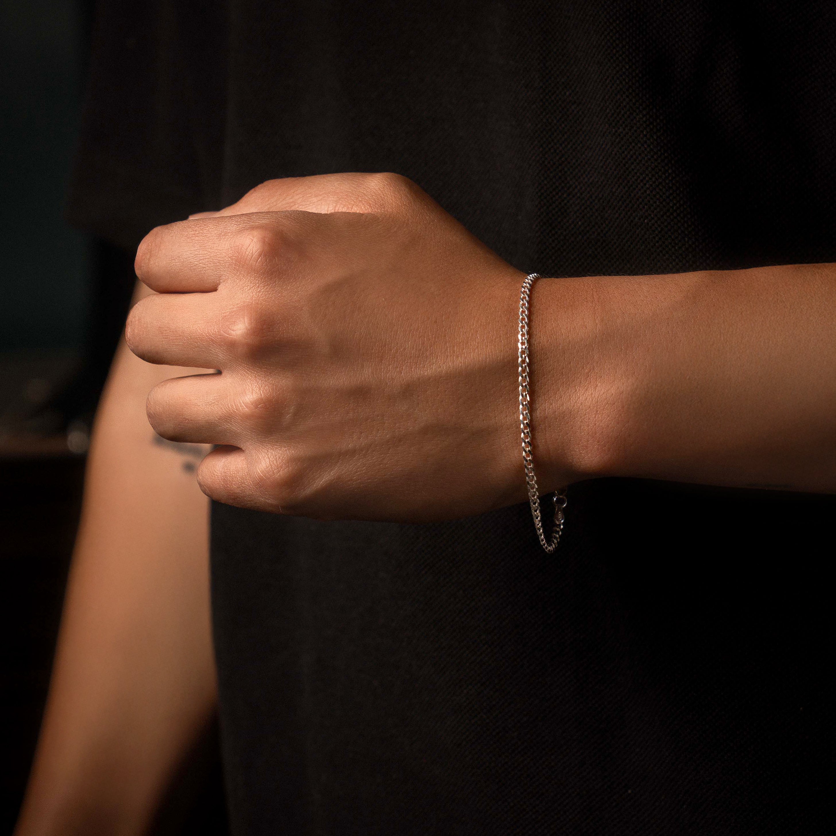 Pulsera Cubana - Plata 925