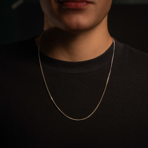 Cadena Cubana fina - Plata 925